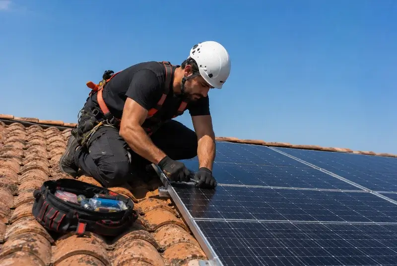Maintenance et monitoring de panneaux solaires à Saint-Martin-de-Hinx