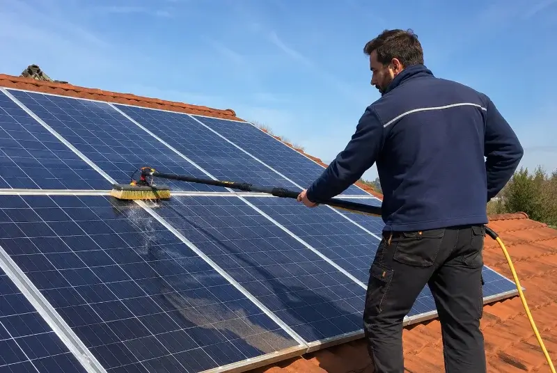 Nettoyage et entretien de panneaux solaires à Saint-Martin-de-Hinx